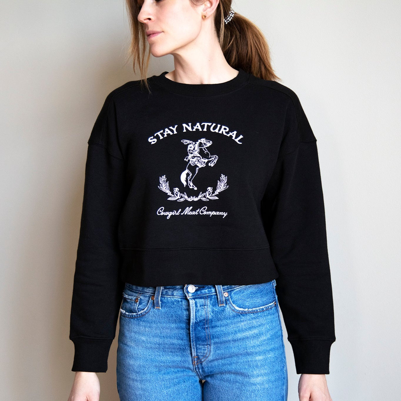Cowgirl Meat Co Crop Sweater